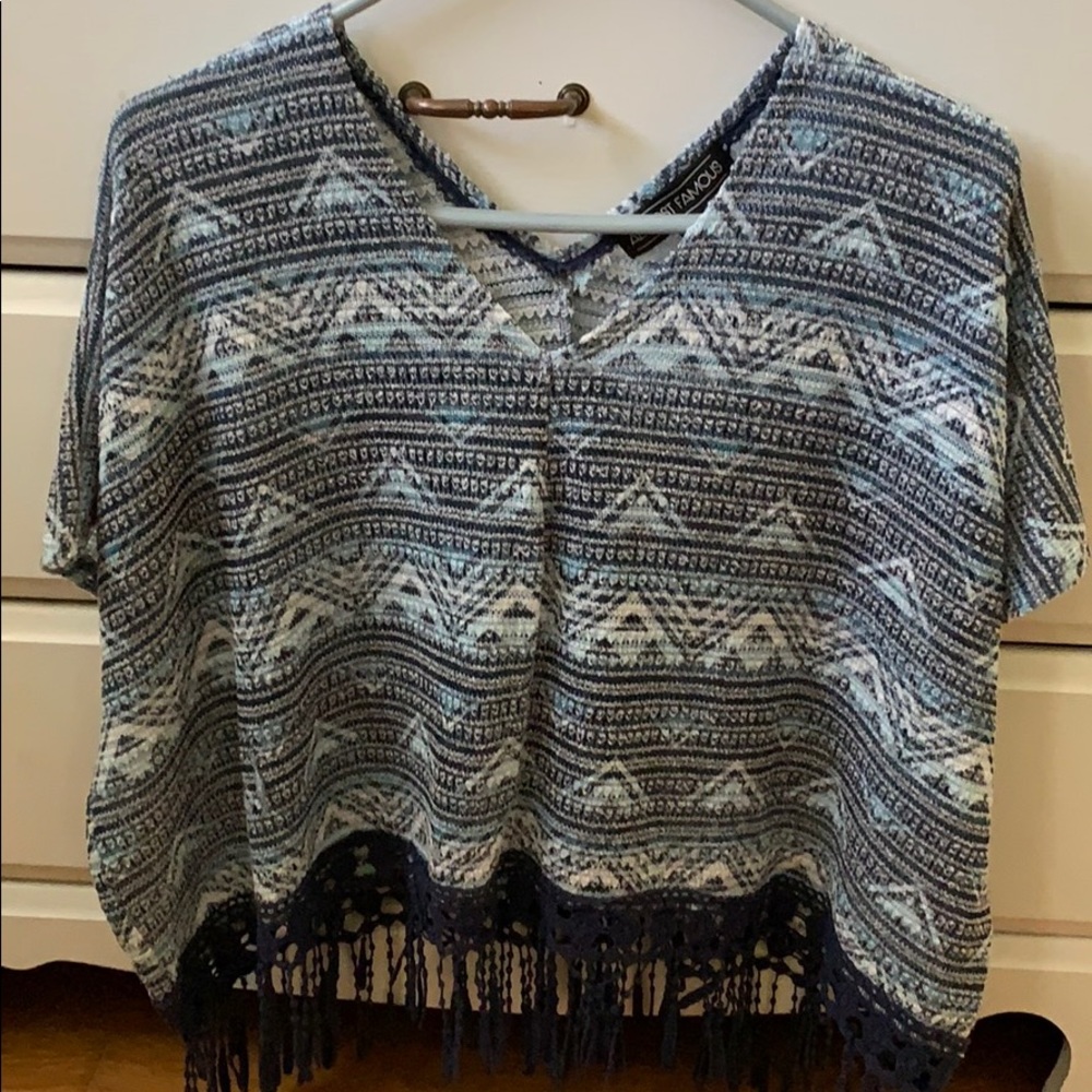 Almost Famous Knit Poncho